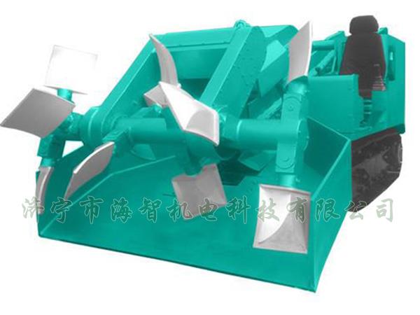 為了提高裝載效率，在取料方面通過(guò)滾耙式旋轉(zhuǎn)連續(xù)取料的方式